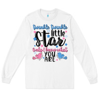 White twinkle twinkle little star Long Sleeve Tee - MaliasSmallBusiness