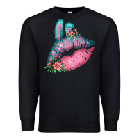 Black Eared Turquoise Pink Easter Lips Premium Sweatshirt - Bettercallsaul