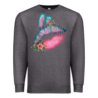 Charcoal Heather Eared Turquoise Pink Easter Lips Premium Sweatshirt - Bettercallsaul