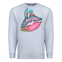 Heather Grey Eared Turquoise Pink Easter Lips Premium Sweatshirt - Bettercallsaul