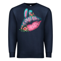 Navy Eared Turquoise Pink Easter Lips Premium Sweatshirt - Bettercallsaul