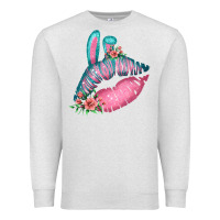 Oatmeal Heather Eared Turquoise Pink Easter Lips Premium Sweatshirt - Bettercallsaul