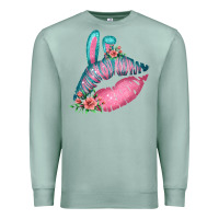 Seafoam Eared Turquoise Pink Easter Lips Premium Sweatshirt - Bettercallsaul