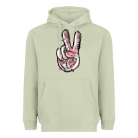 Matcha baseball peace sign Heavyweight Hoodie - Jasminsmagicworld