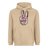 Mushroom baseball peace sign Heavyweight Hoodie - Jasminsmagicworld