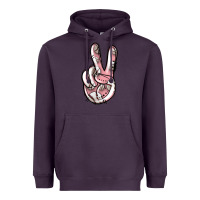 Plum baseball peace sign Heavyweight Hoodie - Jasminsmagicworld