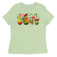 Matcha juneteenth coffee cups Ladies Tee - texasbilliewilder