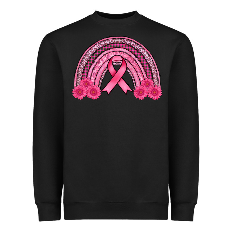 Breast Cancer Rainbow Heavyweight Sweatshirt by AdoDesignShop | Teevron