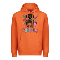 Carrot Afro Messy Bun Dog Mom Premium Hoodie - texasbilliewilder