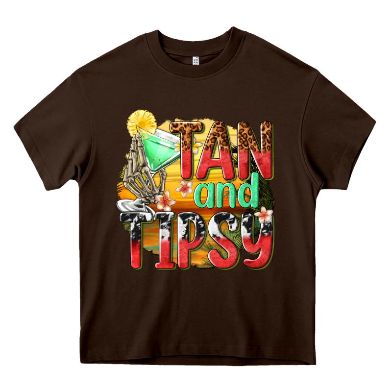 Tan And Tipsy Heavy Core Tee by texasbilliewilder | Teevron