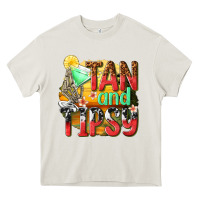 Cream tan and tipsy Heavy Core Tee - texasbilliewilder