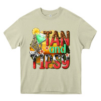 Mossy tan and tipsy Heavy Core Tee - texasbilliewilder