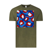 Vintage Olive glitter 4th of july seamless pattern 8 Vintage Tee - BundleAndBundleShop