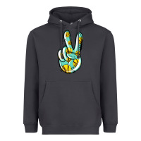 Smoke softball peace sign Heavyweight Hoodie - Jasminsmagicworld