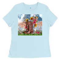 Baby Blue christian western Ladies Tee - Zillion Design Studio