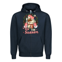 Navy tis the season conchas Zipper Hoodie - MaliasSmallBusiness