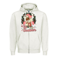 Oatmeal Heather tis the season conchas Zipper Hoodie - MaliasSmallBusiness