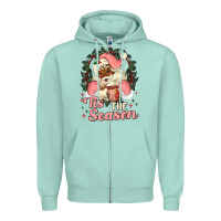 Seafoam tis the season conchas Zipper Hoodie - MaliasSmallBusiness