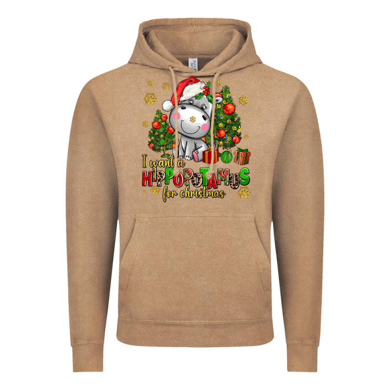 I Want A Hippopotamus For Christmas Vintage Hoodie by AdoDesignShop | Teevron