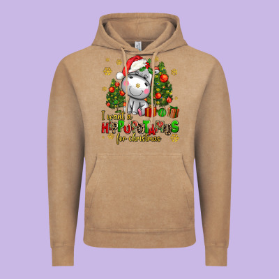 I Want A Hippopotamus For Christmas Vintage Hoodie Designed By Adodesignshop