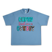 Pebble Blue cupid find me a cowboy Urban Heavy Tee - AdoDesignShop
