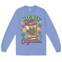 Colony Blue highly caffeinated Long Sleeve Tee - MaliasSmallBusiness