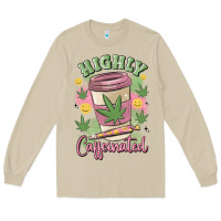 Mushroom highly caffeinated Long Sleeve Tee - MaliasSmallBusiness