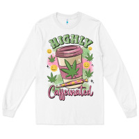 White highly caffeinated Long Sleeve Tee - MaliasSmallBusiness