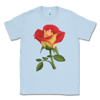 Dusty Blue Ketchup And Mustard Rose Classic Tee - LillyAllenDesigns