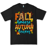 Black fall breeze autumn leaves Premium Tee - Zillion Design Studio