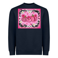 Navy breast cancer pumpkins Heavyweight Sweatshirt - AdoDesignShop