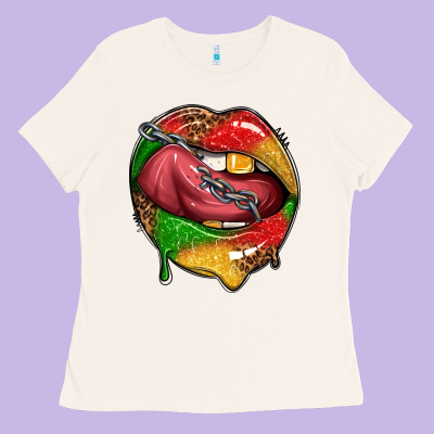 Ladies Tee juneteenth day lips