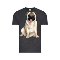 Vintage Black pug Vintage Tee - JahusDesignShop