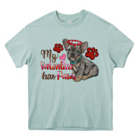 Arona my valentine has paws french bulldog Heavy Core Tee - RanaPortraitStore