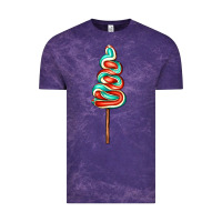 Cloud Purple bluered lollipop Vintage Tee - AdoDesignShop