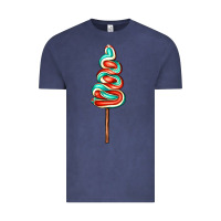 Vintage Denim bluered lollipop Vintage Tee - AdoDesignShop