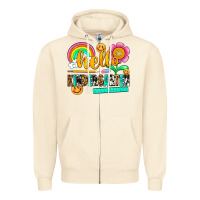 Sandshell hello kindergarten Zipper Hoodie - NancyCooperArtShop