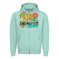 Seafoam hello kindergarten Zipper Hoodie - NancyCooperArtShop