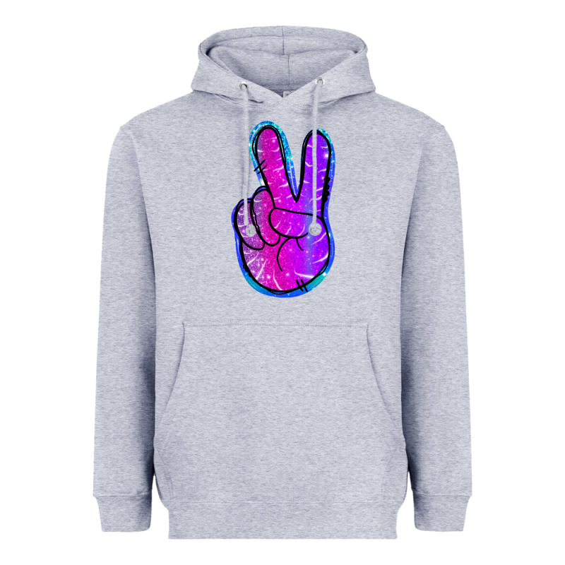 Mermaid Peace Sign Heavyweight Hoodie by Jasminsmagicworld | Teevron