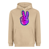 Mushroom Mermaid Peace Sign Heavyweight Hoodie - Jasminsmagicworld