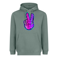 Sage Mermaid Peace Sign Heavyweight Hoodie - Jasminsmagicworld