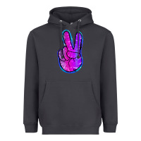 Smoke Mermaid Peace Sign Heavyweight Hoodie - Jasminsmagicworld