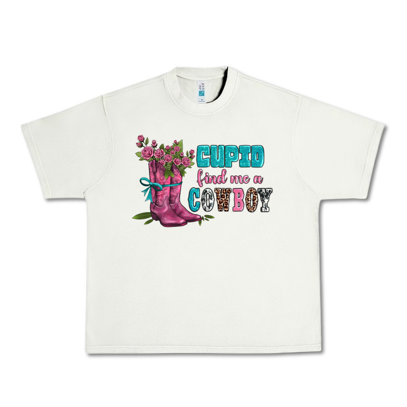 Velantines Day Cupid Find Me A Cowboy Urban Heavy Tee by AdoDesignShop | Teevron