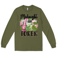 Army Green midnight toker Long Sleeve Tee - MaliasSmallBusiness