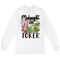 White midnight toker Long Sleeve Tee - MaliasSmallBusiness