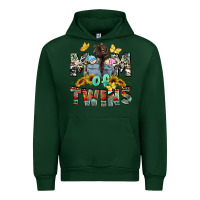 Forest Green Mom of twins Mother's Day Urban Hoodie - CowGirlArtShop