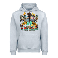 Heather Grey Mom of twins Mother's Day Urban Hoodie - CowGirlArtShop