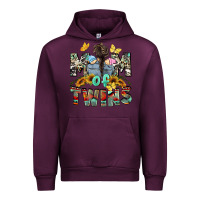 Mauve Wine Mom of twins Mother's Day Urban Hoodie - CowGirlArtShop
