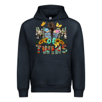 Navy Mom of twins Mother's Day Urban Hoodie - CowGirlArtShop