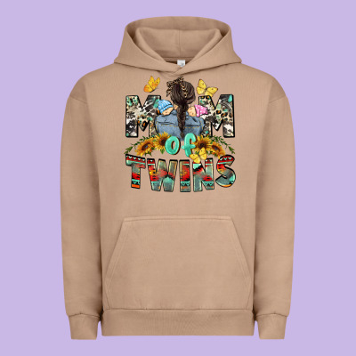 Mom Of Twins Mother's Day Urban Hoodie Designed By Cowgirlartshop